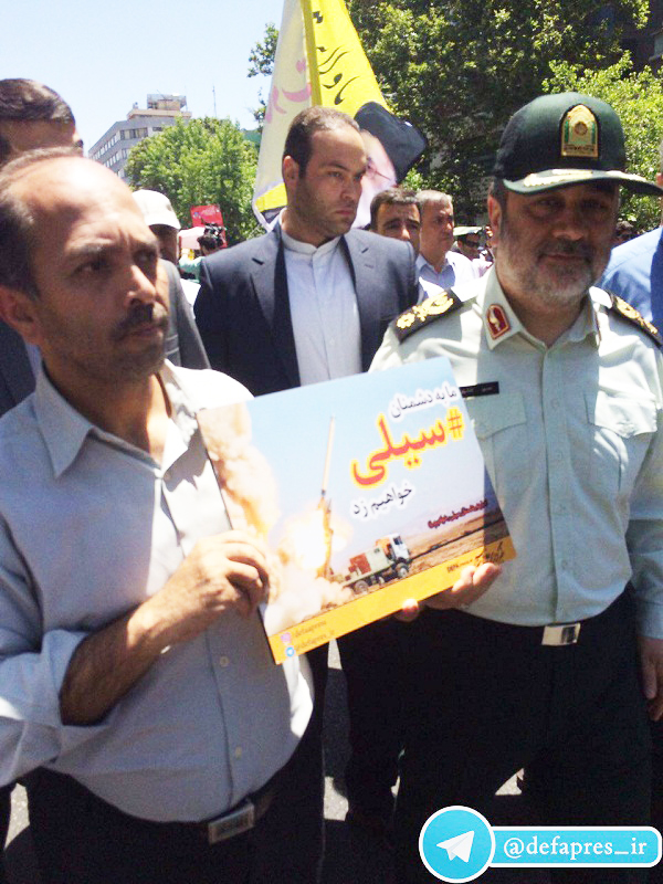 حضور سردار اشتری در راهپیمایی روز قدس تهران