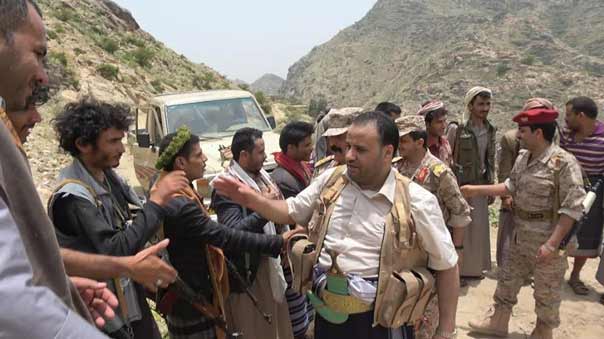 رئیس شورای سیاسی یمن از جبهه بازدید کرد/ تعدادی از مزدوران سعودی کشته شدند