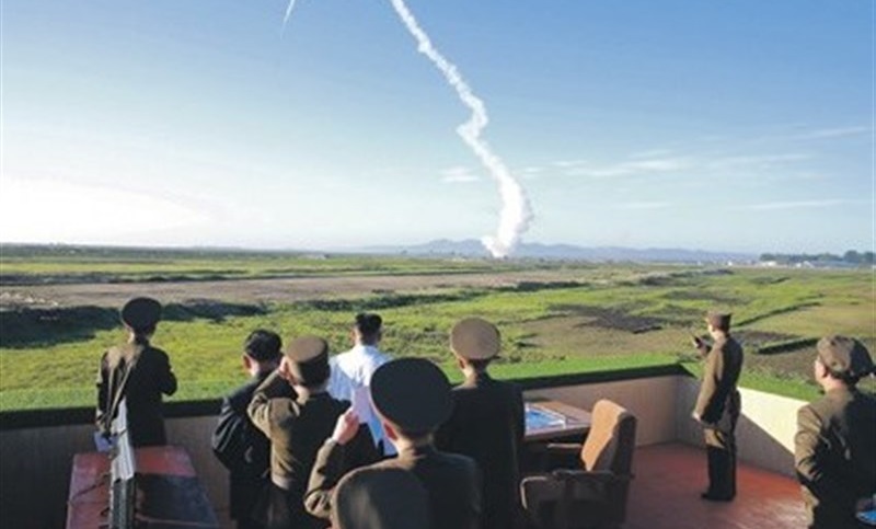 کره شمالی موتور موشک آزمایش کرد
