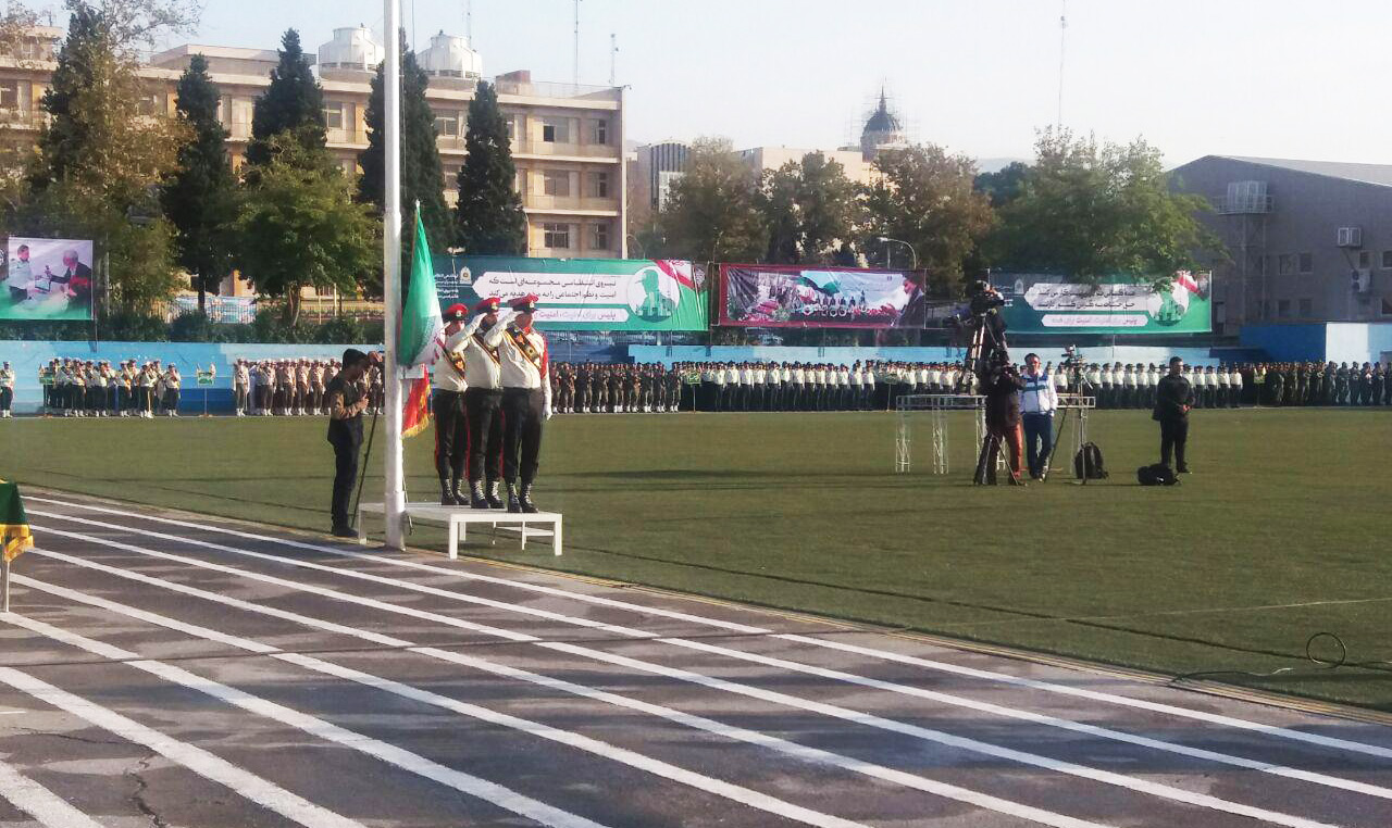 صبحگاه مشترک نیروهای مسلح در فرماندهی انتظامی تهران بزرگ برگزار شد