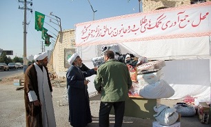 ارسال کمک‌های تیپ ۸۳ رزمی تبلیغی روحانیون قم به مناطق زلزله‌زده
