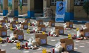 توزیع ۱۱۰ بسته کمک مؤمنانه توسط مرکز نیکوکاری «شهدای مدافع حرم» در ایام محرم
