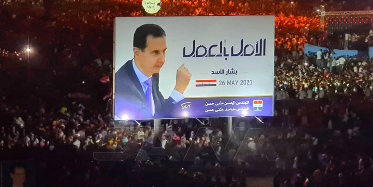 جشن و پایکوبی مردم سوریه با اعلام پیروزی بشار اسد در انتخابات+ تصاویر