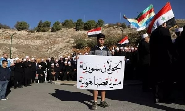 ساکنان «جولان اشغالی» سوریه علیه رژیم صهیونیستی تظاهرات کردند