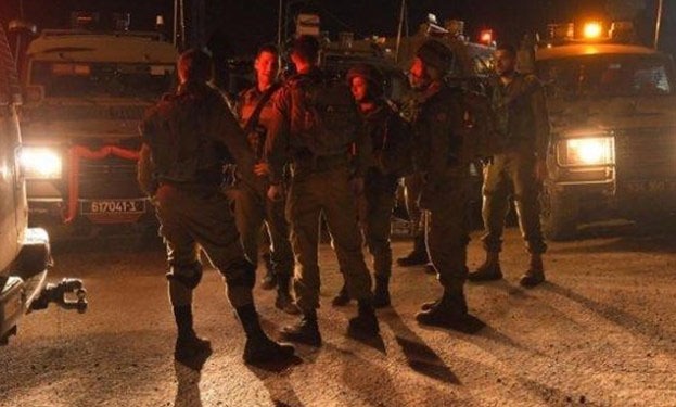 آماده‌باش نظامیان صهیونیست در نابلس پس از تیراندازی رزمندگان فلسطین