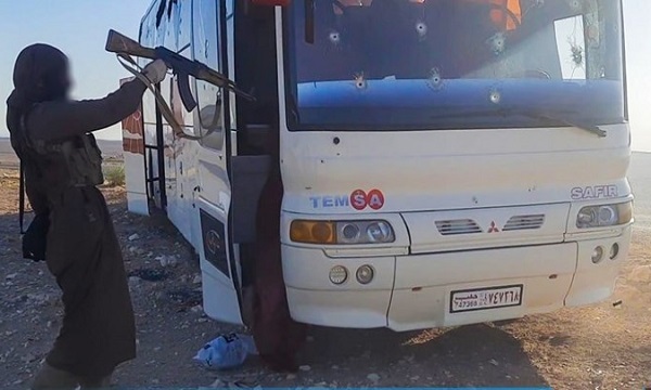 ۱۰ کشته در حمله تروریستی به اتوبوس کارگران در سوریه