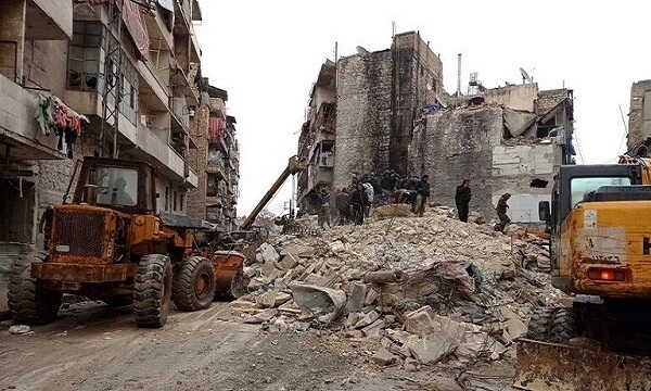 بازرگانان سوری برای کمک به زلزله زدگان آستین بالا زدند
