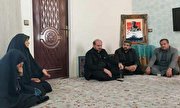 استاندار تهران با خانواده شهید «قاضی‌خانی» دیدار کرد