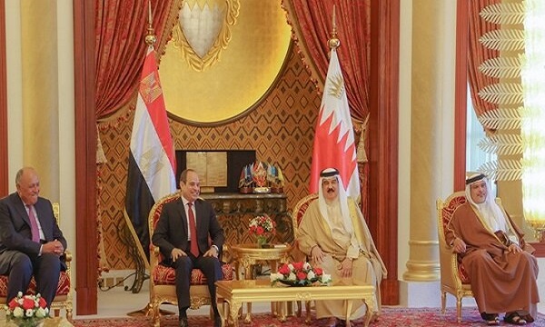 رایزنی رئیس جمهور مصر با پادشاه بحرین
