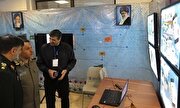 سردار رادان از غرفه آذربایجان غربی در نمایشگاه «دستاورد‌های بنیاد حفظ آثار دفاع مقدس در حوزه فضای مجازی» بازدید کرد