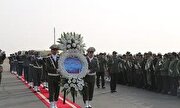برگزاری مراسم استقبال از پیکر مطهر ۴ شهید گمنام دفاع مقدس در ارومیه
