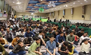 اجتماع هزار نفری کادر نوجوان عضو کانون‌های مساجد قم در حمایت از کودکان غزه