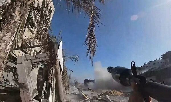 انهدام مرکز فرماندهی صهیونیست‌ها در غزه توسط گردان‌های الأقصی