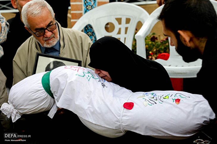 تصاویر/ تشییع و تدفین شهید گمنام دفاع مقدس در سازمان ایثارگران نزاجا